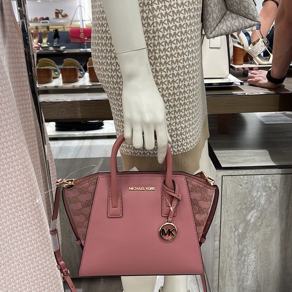 Michael Kors Avril Small Signature PVC Top Zip Satchel Crossbody Bag
Rose - Picture 10 of 16